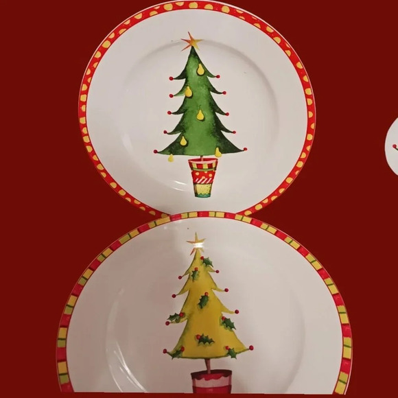 Oneida Jubilee set of 6 Stoneware Salad/Dessert Plates & Mugs - Picture 3 of 7